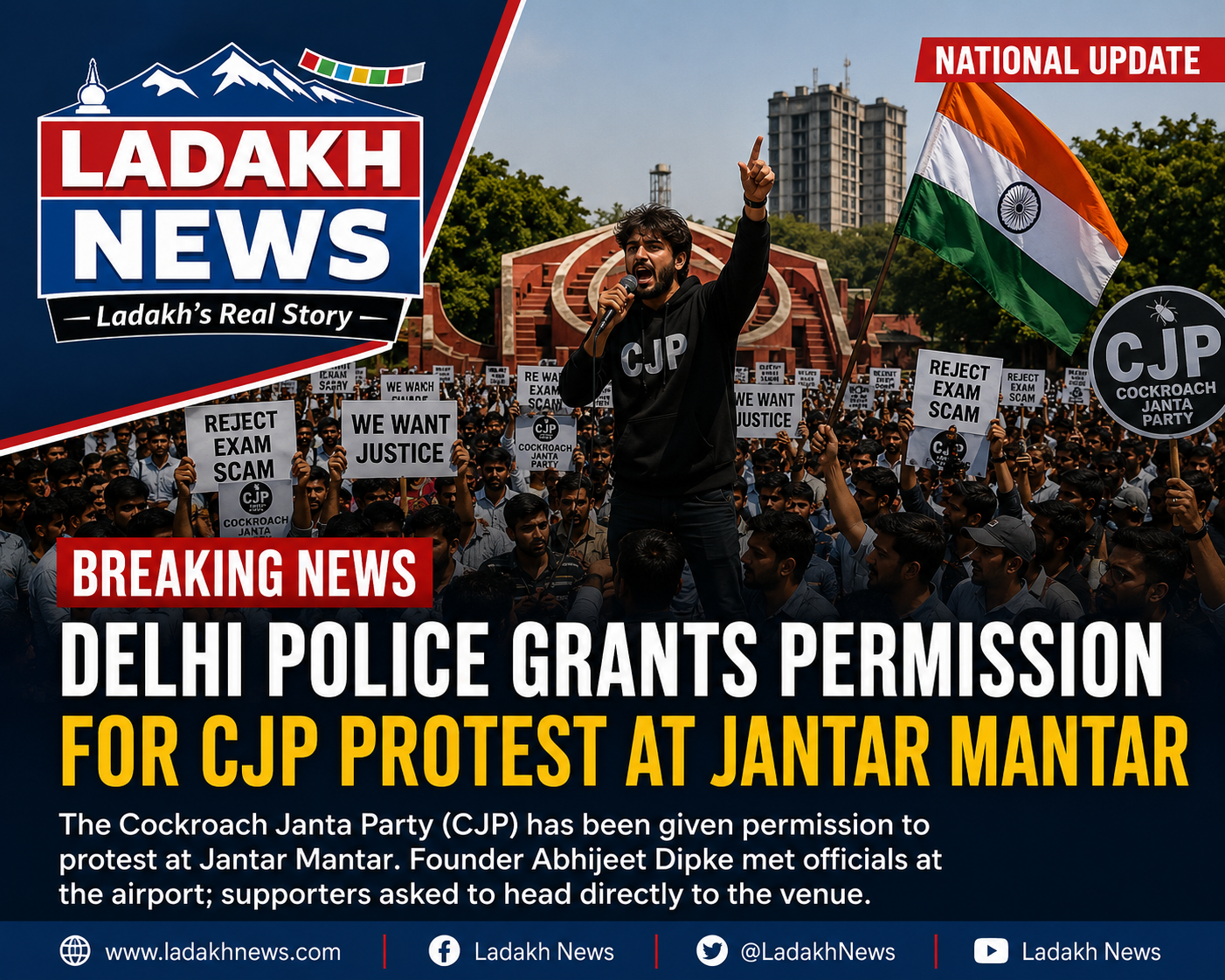 Delhi Police Grants Permission for CJP Protest at Jantar Mantar